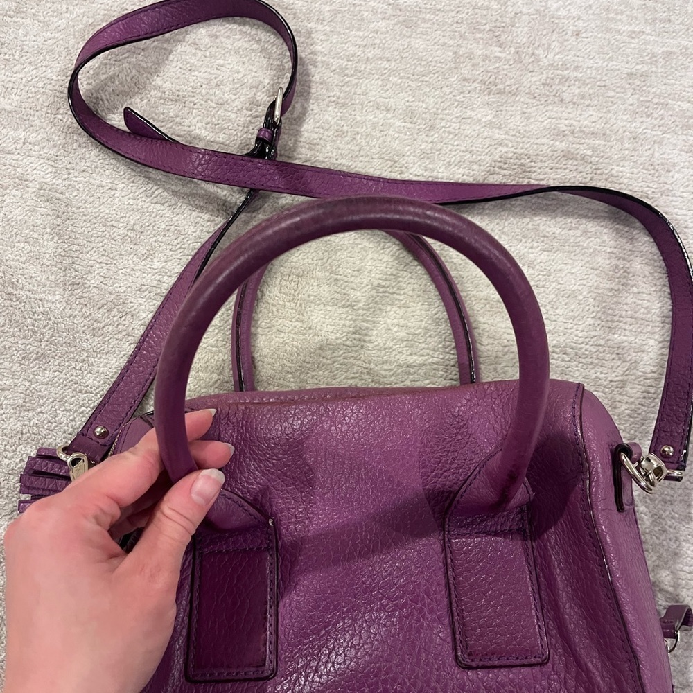 Kate Spade VIOLET PURPLE Shoulder Bag All Pebble Leather Purse - Picture 9 of 12